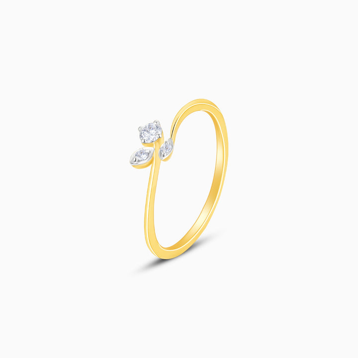 Gold Simplicity Diamond Ring