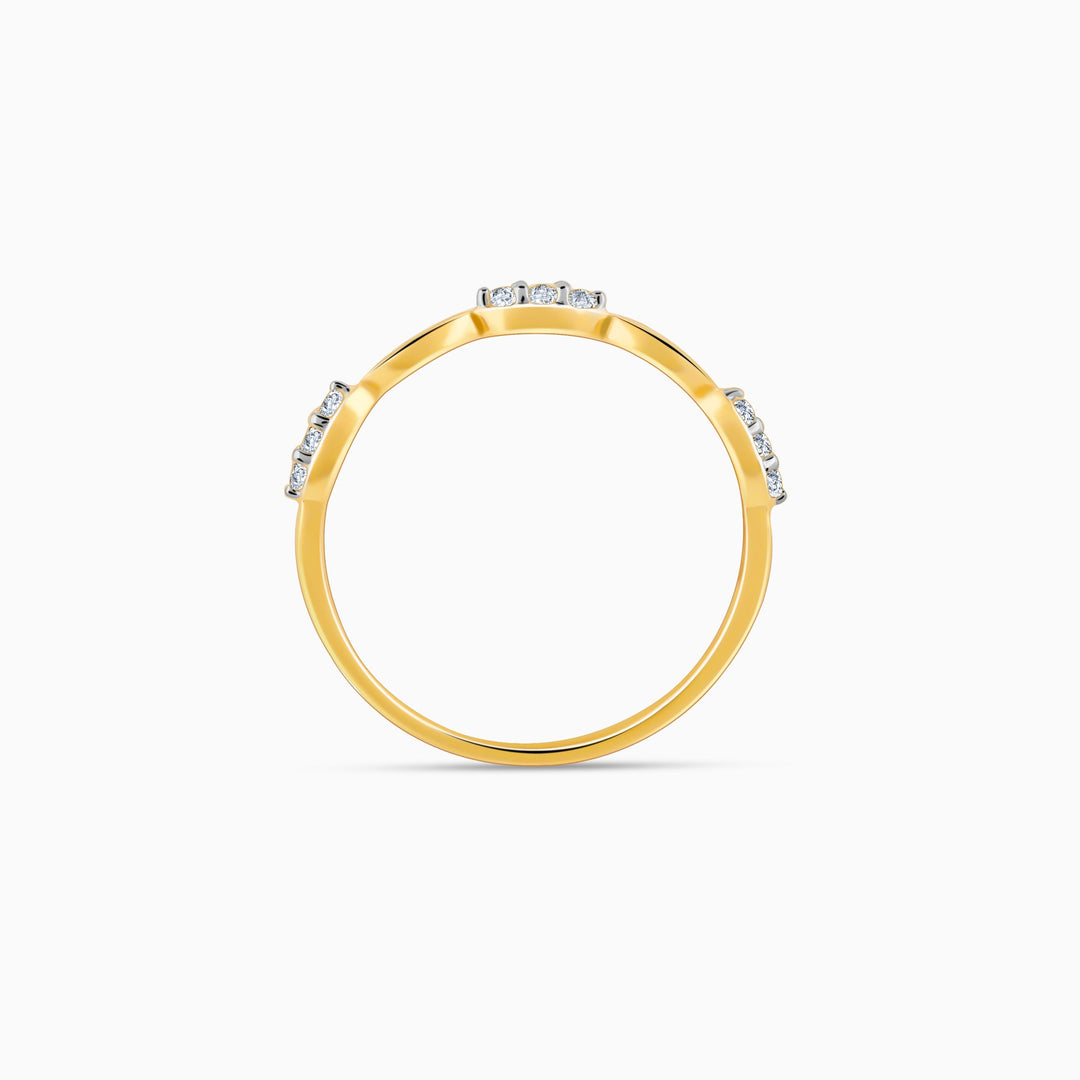 Gold Folio Diamond Ring