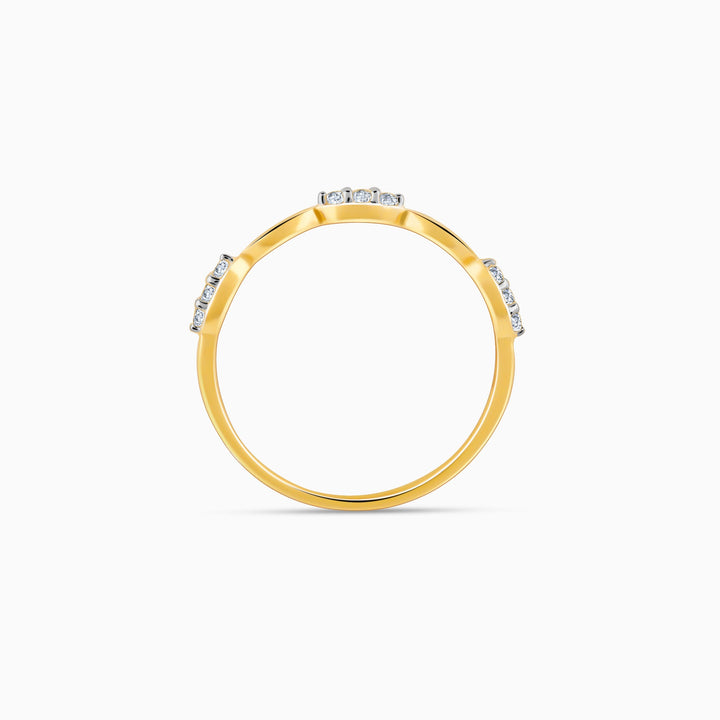 Gold Folio Diamond Ring