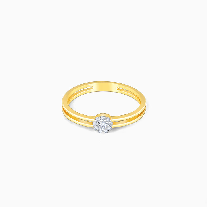 Gold Glistening Grace Diamond Ring