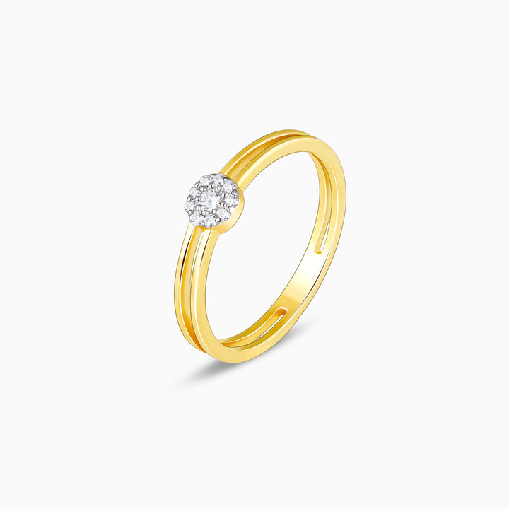 Gold Glistening Grace Diamond Ring