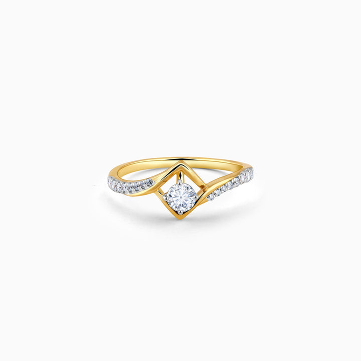 Gold Signature Diamond Ring