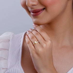 Gold Signature Diamond Ring