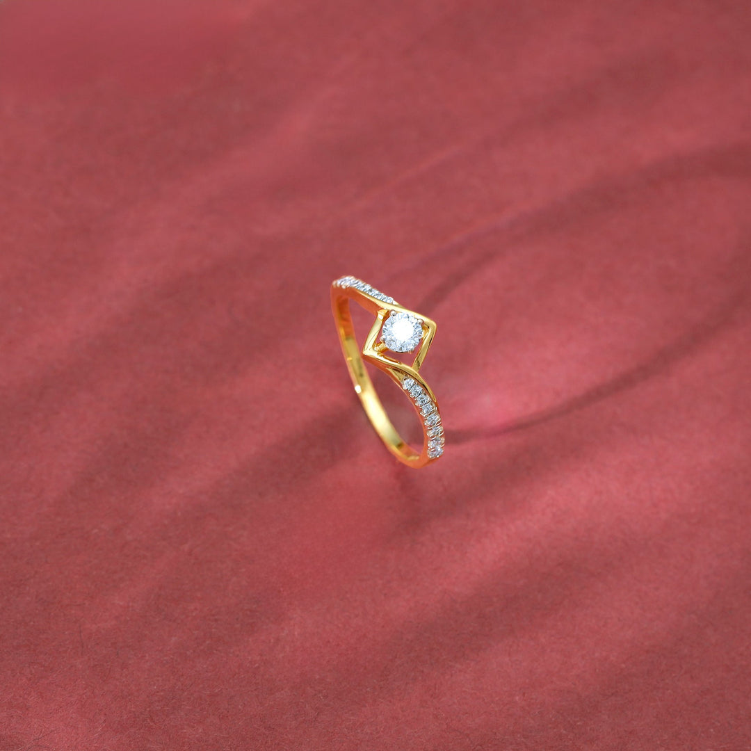 Gold Signature Diamond Ring