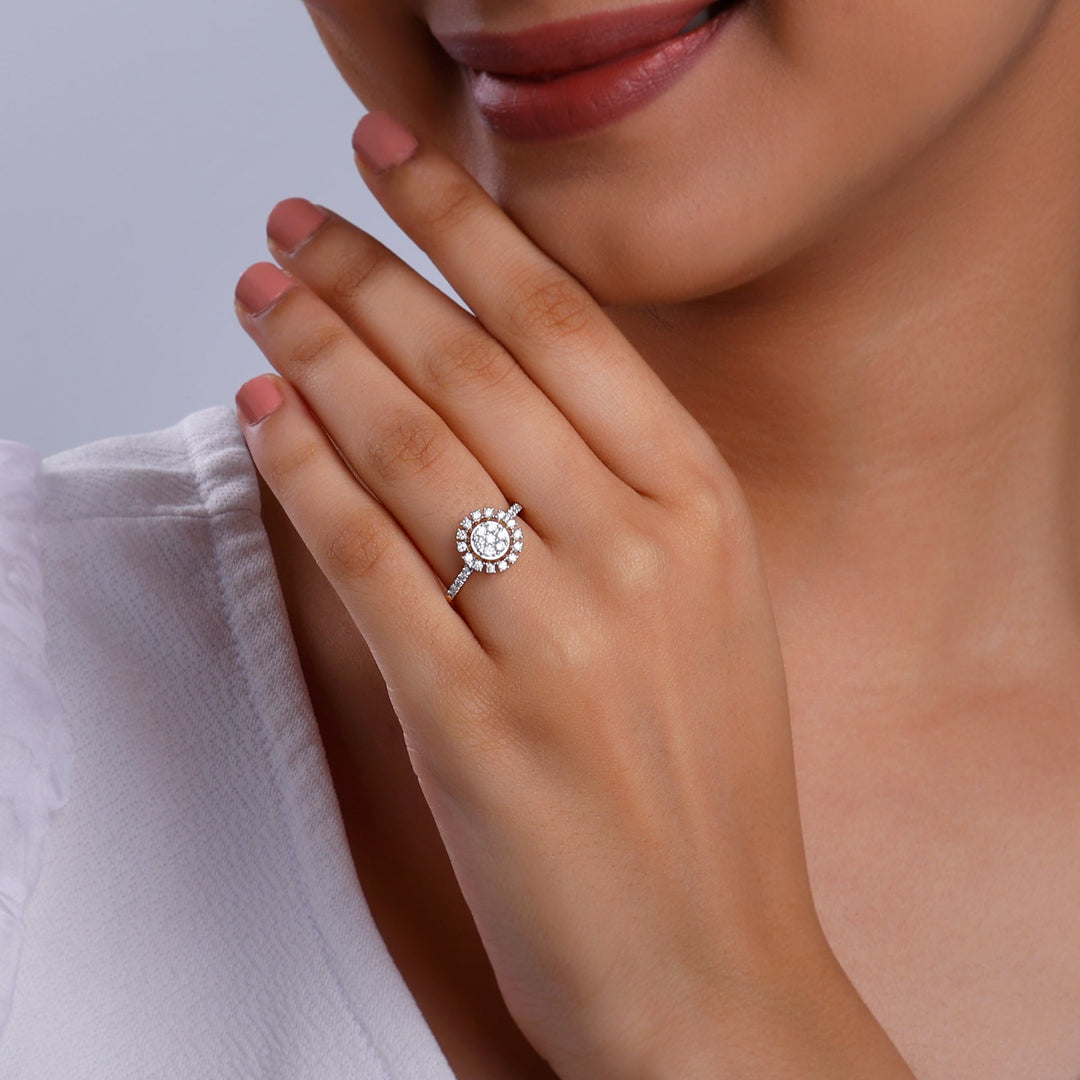 Gold Fiore Bloom Diamond Ring