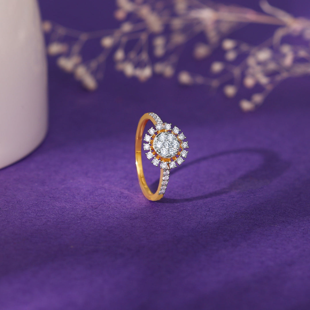 Gold Fiore Bloom Diamond Ring