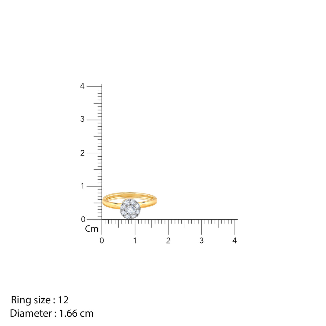 Gold Organic Radiance Diamond Ring