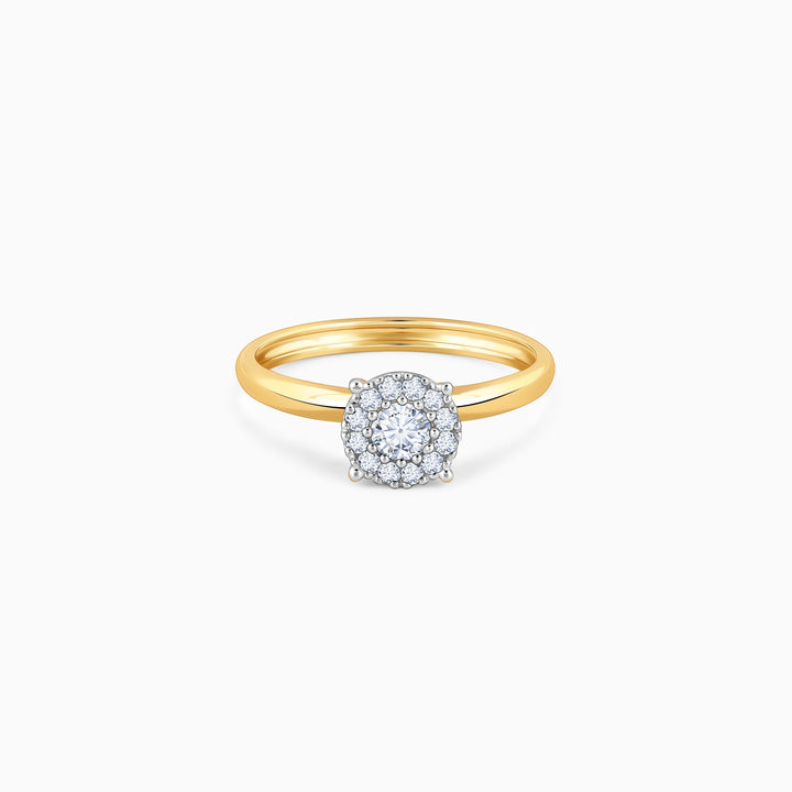 Gold Solo Dazzle Diamond Ring