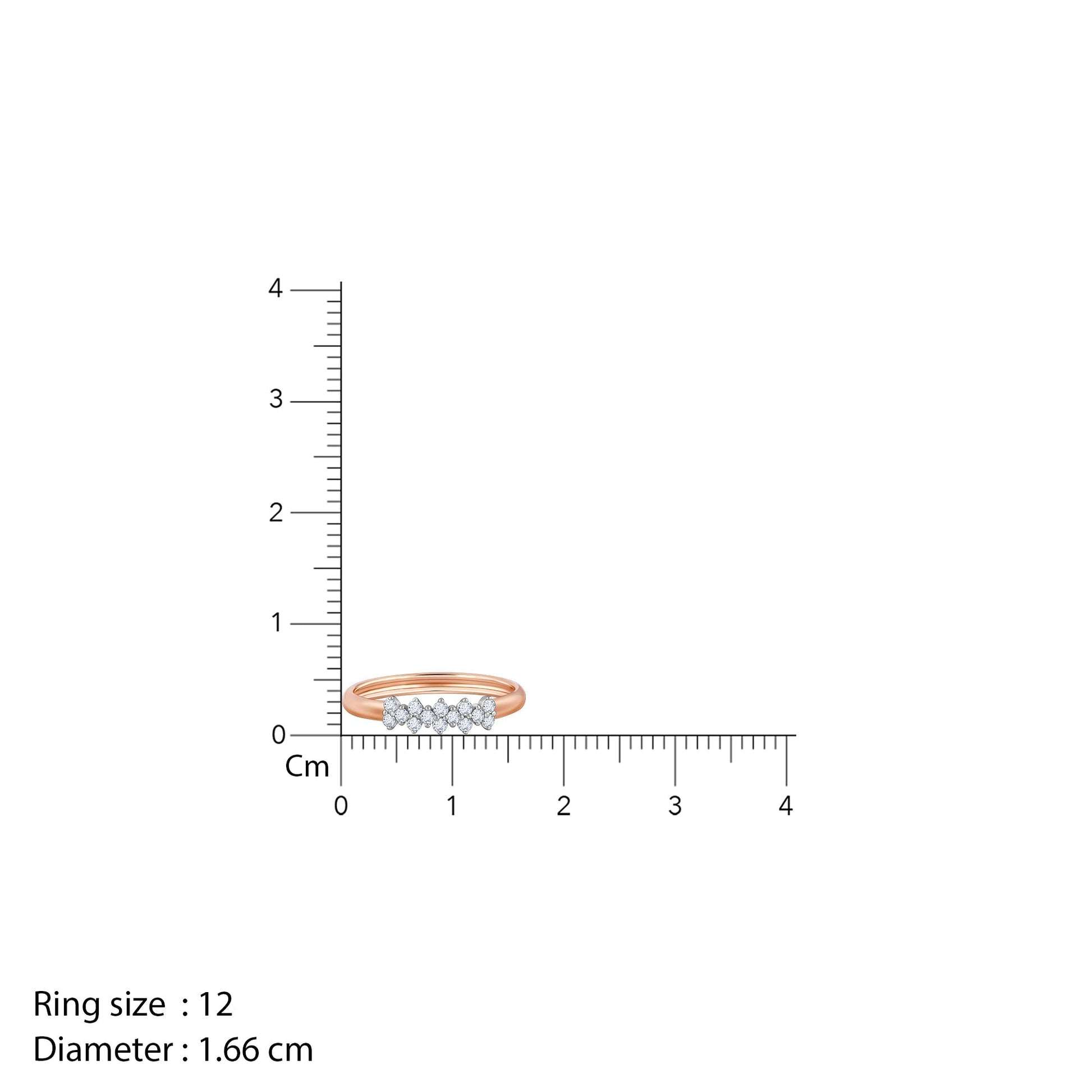 Rose Gold Bunch of Grace Diamond Ring