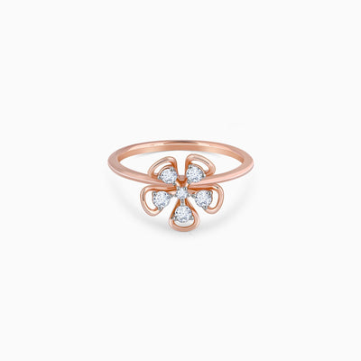 Rose Gold Cute Bloom Ring