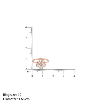 Rose Gold Cute Bloom Ring