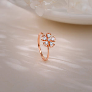 Rose Gold Cute Bloom Ring
