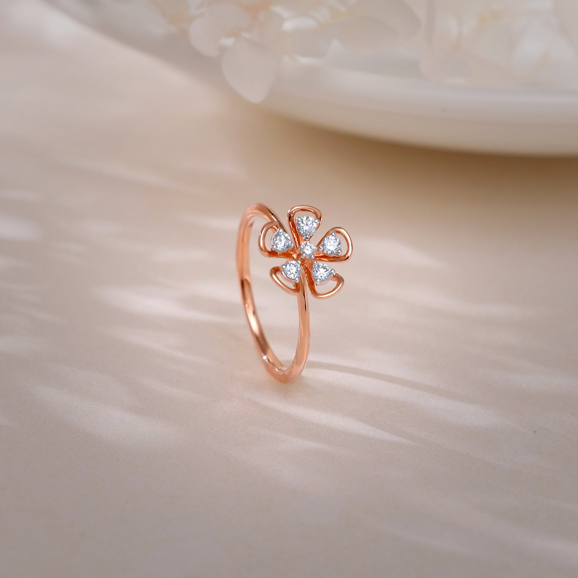 Rose Gold Cute Bloom Ring