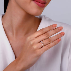 Rose Gold Vanki Love Diamond Ring