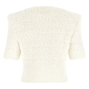 Balmain Cardigan Tweed Plumetis
