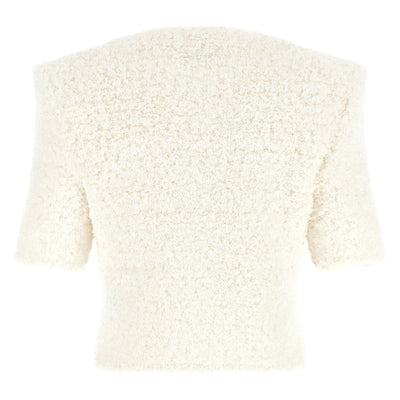 Balmain Cardigan Tweed Plumetis