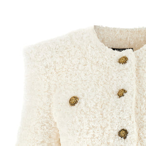 Balmain Cardigan Tweed Plumetis