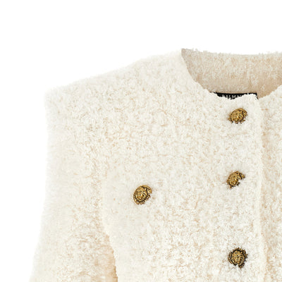 Balmain Cardigan Tweed Plumetis