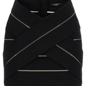 Balmain V-shaped Waist Skirt