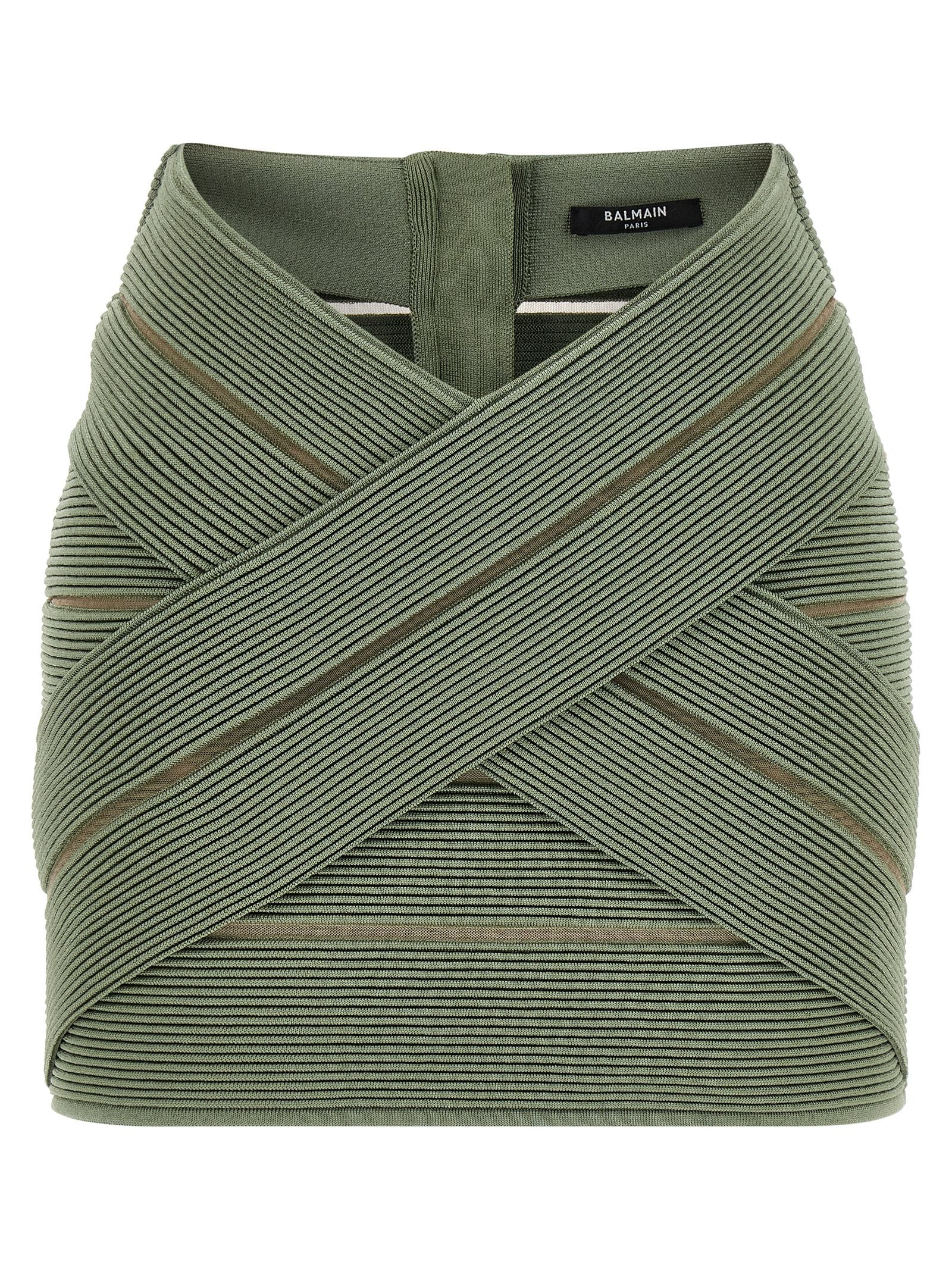 Balmain V-shaped Waist Skirt