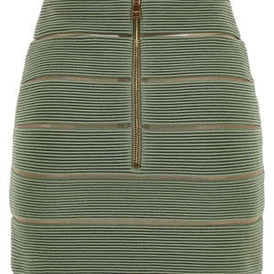 Balmain V-shaped Waist Skirt