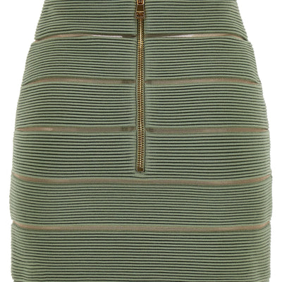 Balmain V-shaped Waist Skirt