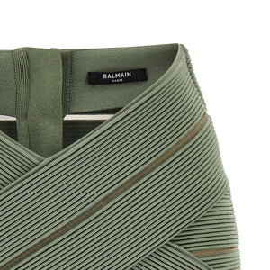 Balmain V-shaped Waist Skirt