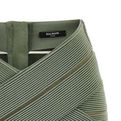 Balmain V-shaped Waist Skirt