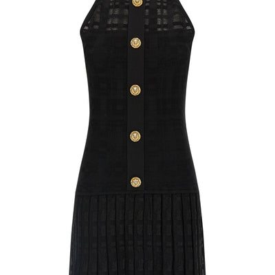 Balmain Tartan Knit Dress