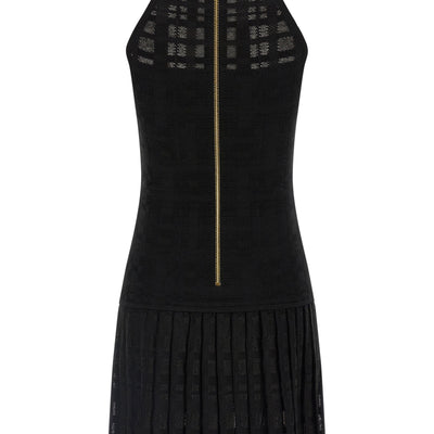 Balmain Tartan Knit Dress