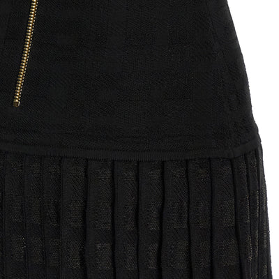 Balmain Tartan Knit Dress