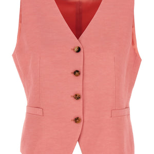 Alberto Biani Linen Viscose Vest