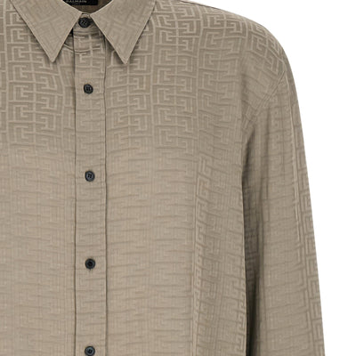 Balmain Jacquard Monogram Shirt