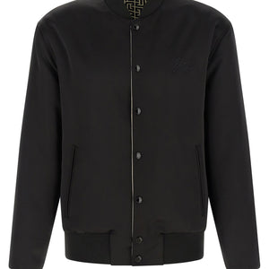 Balmain Monogram Reversible Bomber Jacket