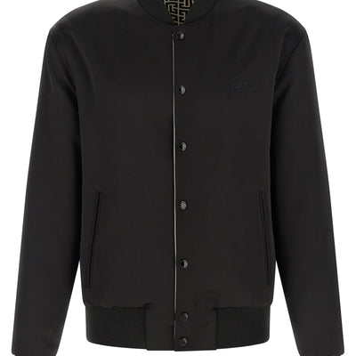Balmain Monogram Reversible Bomber Jacket