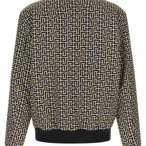 Balmain Monogram Reversible Bomber Jacket