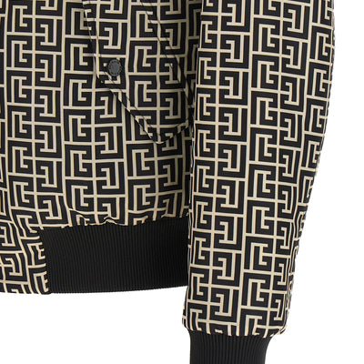 Balmain Monogram Reversible Bomber Jacket