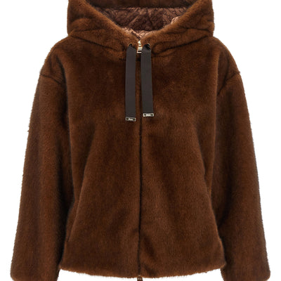 Herno Faux Fur Bomber Jacket