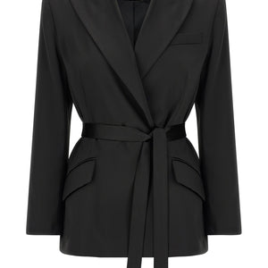 Elisabetta Franchi Stretch Satin Blazer