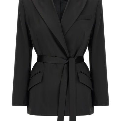 Elisabetta Franchi Stretch Satin Blazer