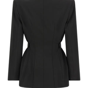 Elisabetta Franchi Stretch Satin Blazer