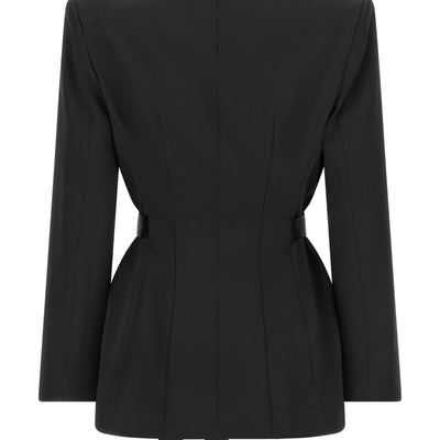 Elisabetta Franchi Stretch Satin Blazer