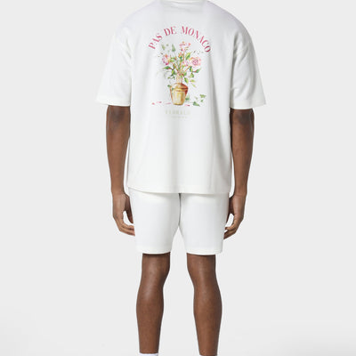 Pas De Monaco Giardino Off White Shorts