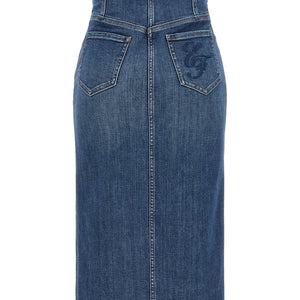 Elisabetta Franchi Denim Skirt
