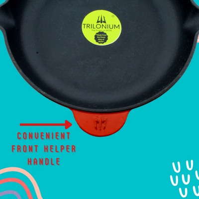 Trilonium Enamel Cast Iron 26 cm Skillet | Pan | Red