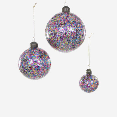 Confetti Bauble Ornaments (Set of 3) by Cody Foster and Co