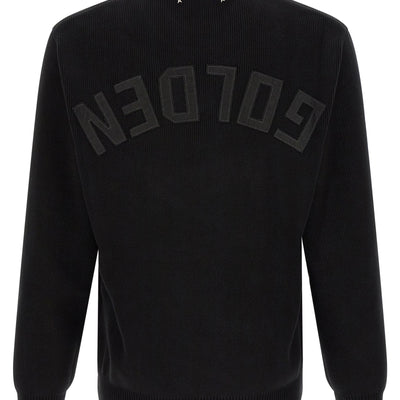 Golden Goose Ribbed Sweater With Logo