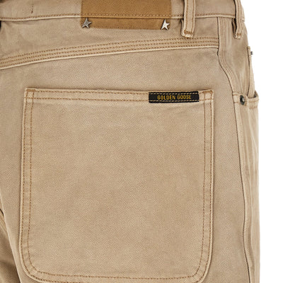 Golden Goose Journey Russell Trousers With Check Lapels