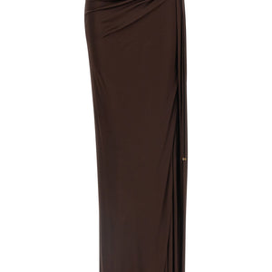 Elisabetta Franchi Shiny Viscose Skirt
