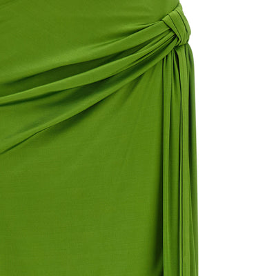 Elisabetta Franchi Shiny Viscose Skirt